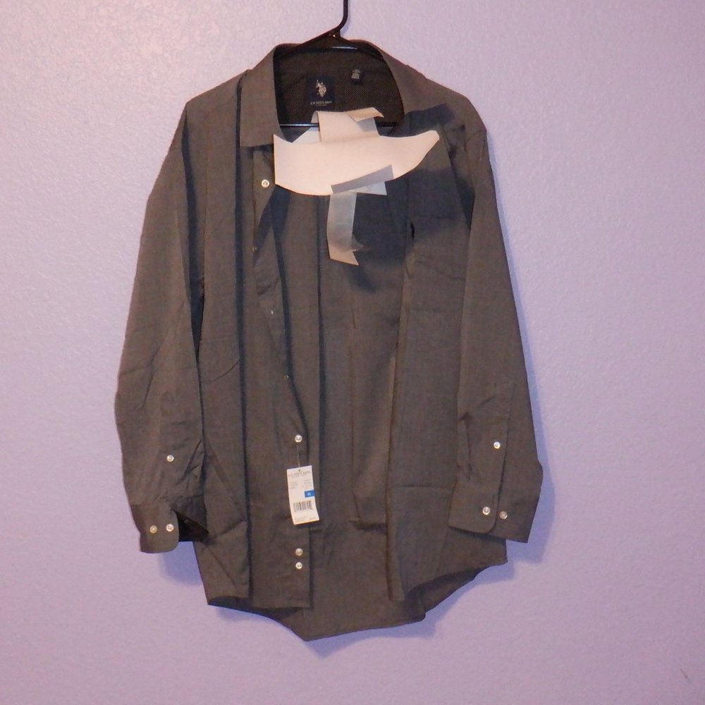 Gray Dress Shirt - Men's